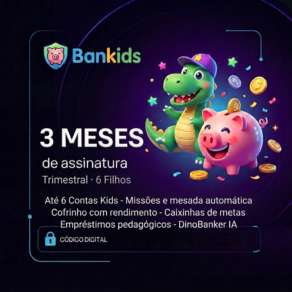 Bankids · Assinatura 3 Meses (Trimestral) · Até 6 Filhos | Varelle