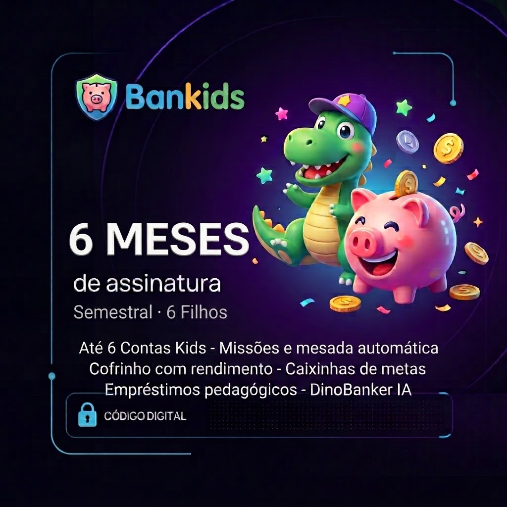 Bankids · Assinatura 6 Meses (Semestral) · Até 6 Filhos | Varelle