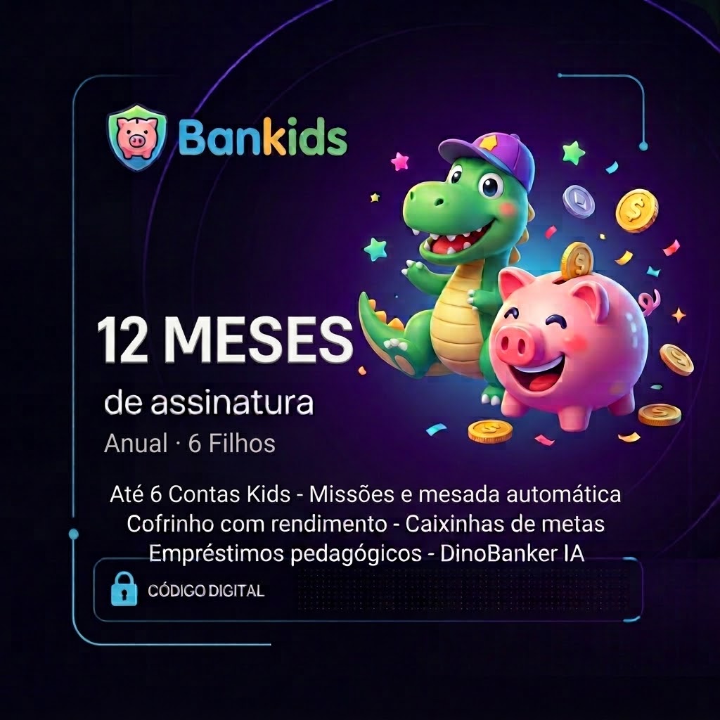 Bankids · Assinatura 12 Meses (Anual) · Até 6 Filhos | Varelle