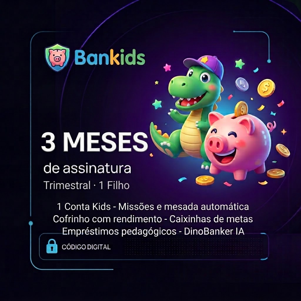 Bankids · Assinatura 3 Meses (Trimestral) · 1 Filho | Varelle