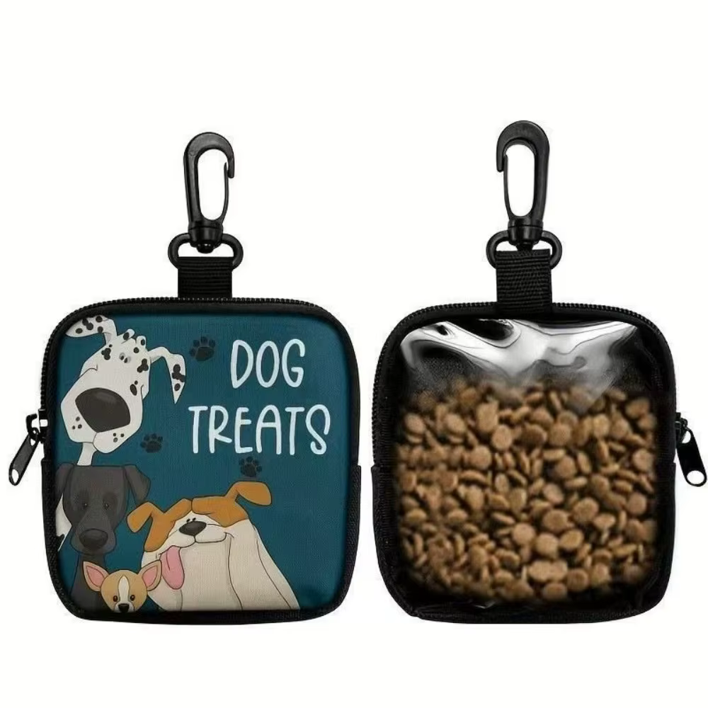 Bolsa de Petiscos para Cães à Prova d'Água com Janela Transparente e Clipe de Fixação | Varelle